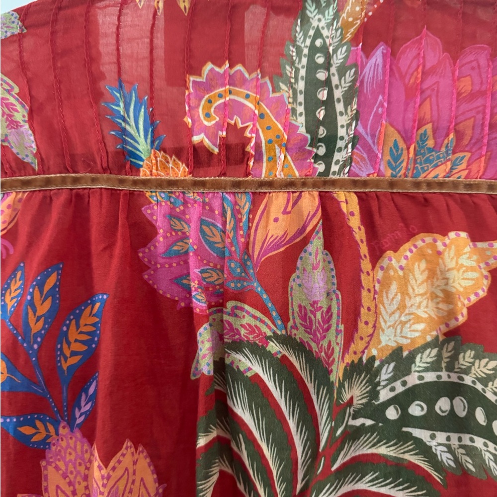 Farm Rio Mystic Bush Buttoned Blouse - Picture 10 of 11